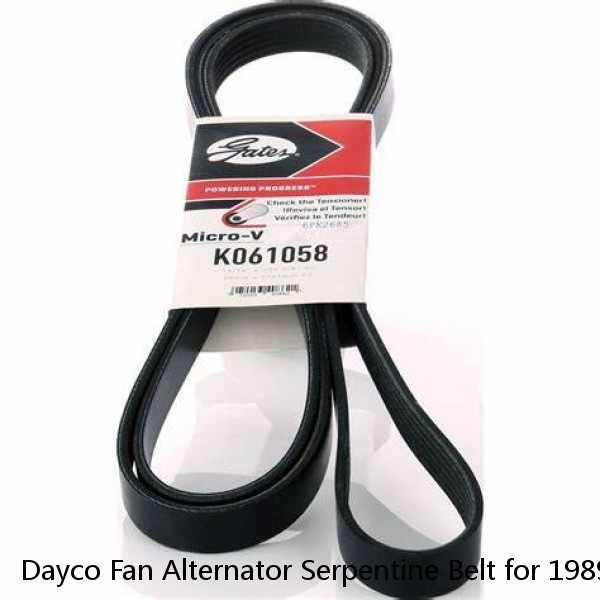Dayco Fan Alternator Serpentine Belt for 1989-1997 Geo Tracker 1.6L L4 qu #1 small image