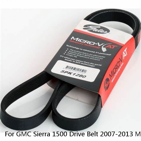 For GMC Sierra 1500 Drive Belt 2007-2013 Main Drive Serpentine Belt 6 Rib Count