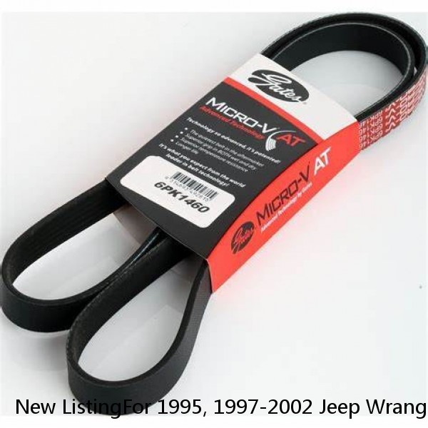New ListingFor 1995, 1997-2002 Jeep Wrangler Multi Rib Belt Main Drive Dayco 81916MR 1998 #1 small image