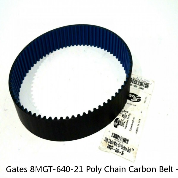 Gates 8MGT-640-21 Poly Chain Carbon Belt - 21mm Width - 8mm Pitch - Brand New #1 image
